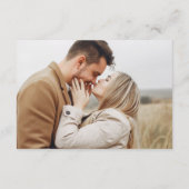 Herfst Rustieke Trouwdetailskaart met QR-code Informatiekaartje (Achterkant)