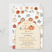 Herfst Rustieke Twee Verjaardagsfeestje Kaart (Voorkant)