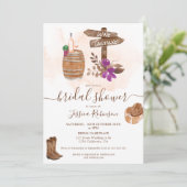 Herfst rustige waterverf vrijgezellenfeest kaart (Staand voorkant)