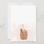 Herfst rustige waterverf vrijgezellenfeest kaart (Achterkant)