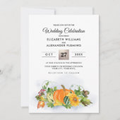 Herfst Rustisch landschap | Autumn Harvest Wedding Kaart (Voorkant)