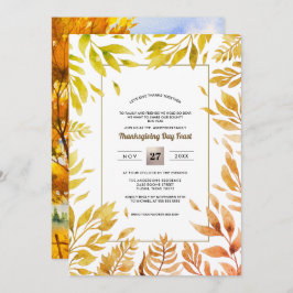 Herfst Rustisch landschap | THANKSGIVING HERFST Kaart