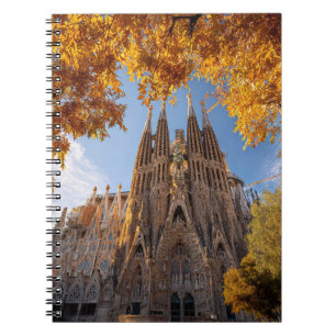 Herfst Sagrada Família Gouden Lucht Notitieboek