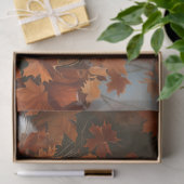 Herfst Samoyed Hond Decoupage Tissuepapier (Geschenk)