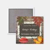 Herfst "Save the Date" Weddenschap Magneet (Voorkant / Achterkant)