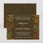 Herfst Save the Date Wedding Invitation Aankondigingskaart (Voorkant / Achterkant)