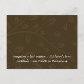 Herfst Save the Date Wedding Invitation Aankondigingskaart (Achterkant)