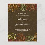 Herfst Save the Date Wedding Invitation Aankondigingskaart (Voorkant)