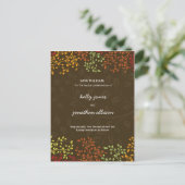 Herfst Save the Date Wedding Invitation Aankondigingskaart