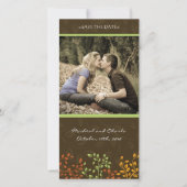 Herfst Save the Date Wedding Photocard (4x8) (Voorkant)