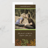 Herfst Save the Date Wedding Photocard (4x8) (Voorkant / Achterkant)