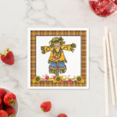 Herfst Scarecrow-papier voor seizoensgebonden luie Servetten (Insitu)