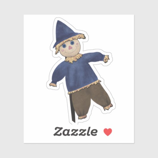 Herfst Scarecrow Sticker (Vel)