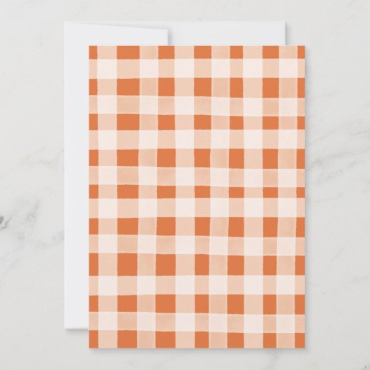 Herfst scarecrows pomkin verjaardagsuitnodiging kaart (Achterkant)