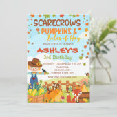 HERFST SCARECROWS POMPOENEN & BALEN VAN HOOI VERJA KAART (Staand voorkant)