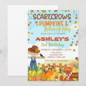 HERFST SCARECROWS POMPOENEN & BALEN VAN HOOI VERJA KAART (Voorkant / Achterkant)