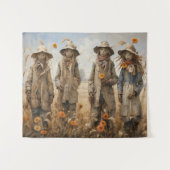 Herfst Scarecrows Tapestry Wandkleed (Voorkant (horizontaal))