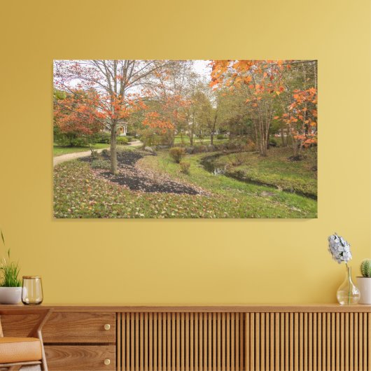Herfst Scene Canvas Afdruk (Insitu (Woonkamer))