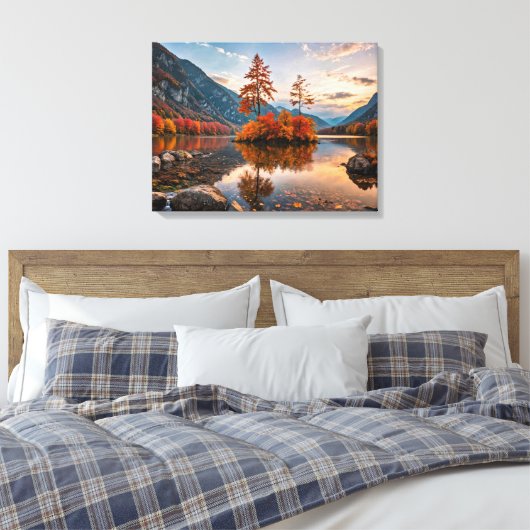 Herfst Scène Canvas Kunst (Insitu (Slaapkamer))