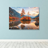 Herfst Scène Canvas Kunst (Insitu (Houten vloer))