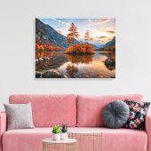 Herfst Scène Canvas Kunst (Insitu (Woonkamer))