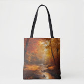 Herfst Scene Canvas tas (Voorkant)