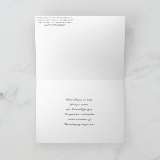 Herfst Scene in Cemetery / Sugar Maple / Sympathie Kaart (Binnen)