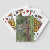 Herfst Scene Old-Time Boerderij Cart, Scarecrow, P Speelkaarten (Achterkant)