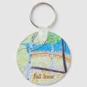 Herfst scène sleutelhanger (Achterkant)