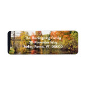 Herfst Scenery Return Address Stickers (Voorkant)