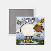 herfst schaapskooi magneet (Voorkant / Achterkant)