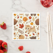 Herfst schattig baby hert servet (Insitu)