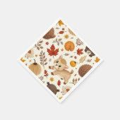 Herfst schattig baby hert servet (Hoek)