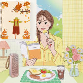 Herfst schattig 🤎🍪 notitieboek