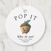 Herfst schattige eikel - Pop het! Bedankjes Labels (Voorkant)