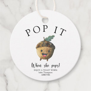 Herfst schattige eikel - Pop het! Bedankjes Labels
