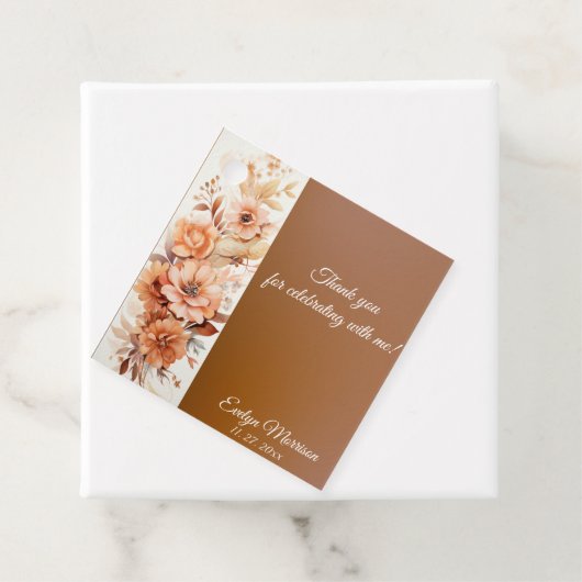 Herfst Schattigee Gnome Fall Bladeren Verjaardag Bedankjes Labels (In situ)