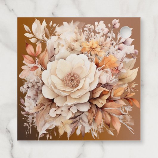 Herfst Schattigee Gnome Fall Bladeren Verjaardag Bedankjes Labels (Achterkant)