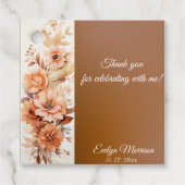 Herfst Schattigee Gnome Fall Bladeren Verjaardag Bedankjes Labels (Voorkant)