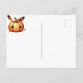 Herfst Schattigee Gnome Fall Bladeren Verjaardag Briefkaart (Achterkant)