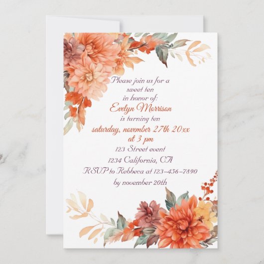 Herfst Schattigee Gnome Fall Bladeren Verjaardag Kaart (Voorkant)