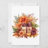 Herfst Schattigee Gnome Fall Bladeren Verjaardag Kaart (Achterkant)