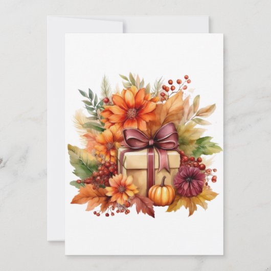 Herfst Schattigee Gnome Fall Bladeren Verjaardag Kaart (Achterkant)