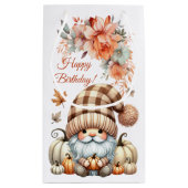 Herfst Schattigee Gnome Fall Bladeren Verjaardag Klein Cadeauzakje (Achterkant)