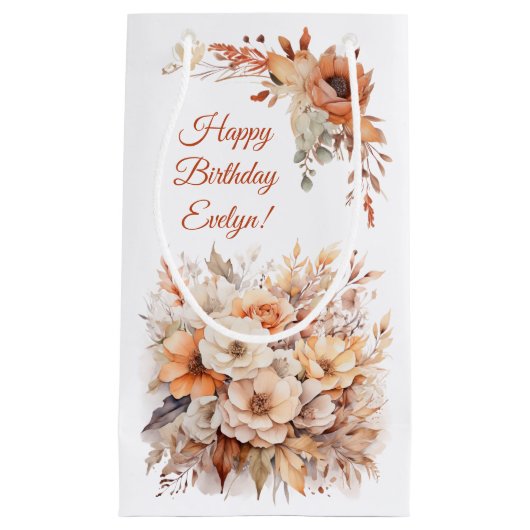 Herfst Schattigee Gnome Fall Bladeren Verjaardag Klein Cadeauzakje (Voorkant)