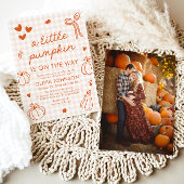 Herfst Schattigee hand getekend een beetje pompoen Kaart