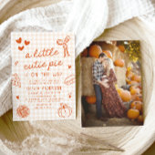 Herfst Schattigee Hand getrokken Little Cutie Pie Kaart