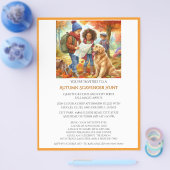 Herfst Schatzoektocht Voor Kinderen  Flyer (Enkel)