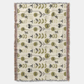 Herfst Schedel Bloem Fleece Deken (Voorkant Verticaal)
