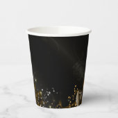 Herfst schedel gotische elegantie bruiloft papieren bekers (Links)